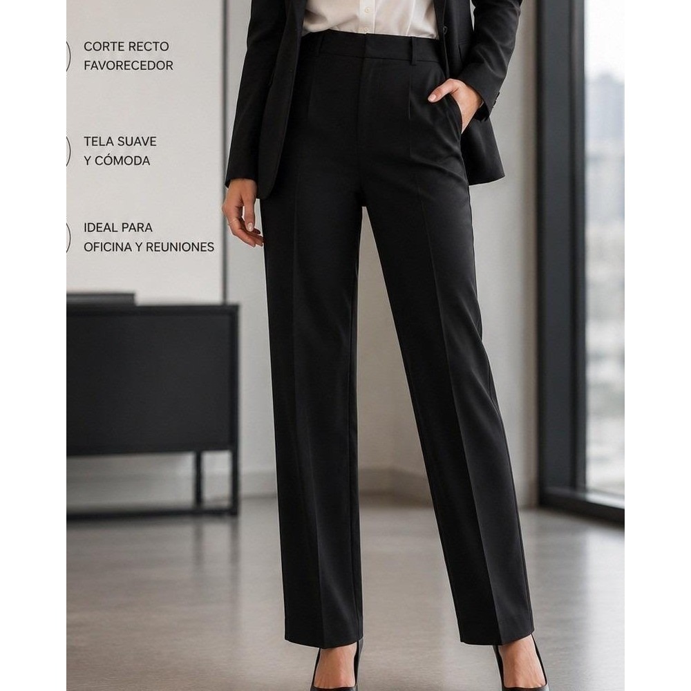 Womens Black MNS Dress Pants Straight  Modern Fit Size 6 Black Formal